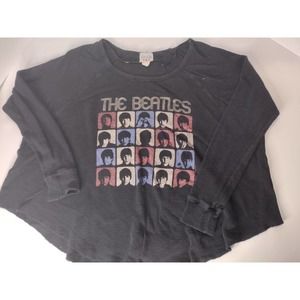JUNK FOOD The Beatles Black Womens Size Small